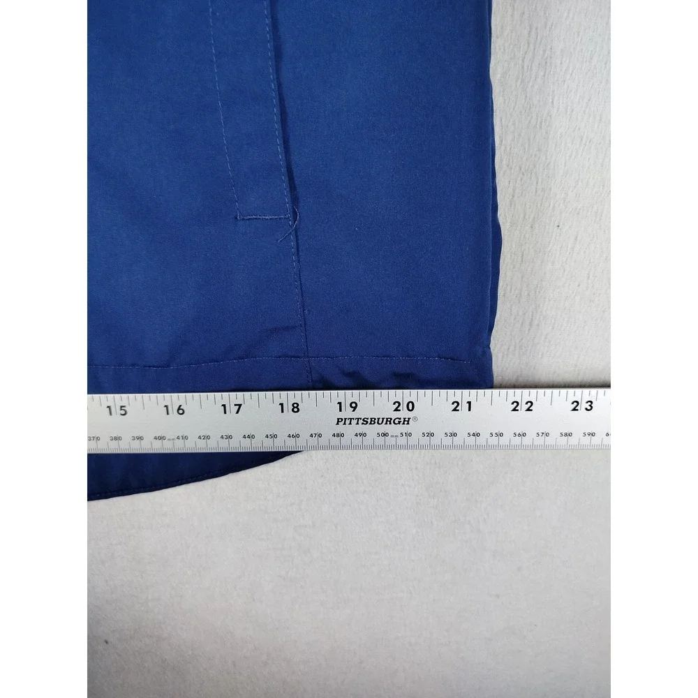 Magellan Outdoors Jacket Mens Small Blue Teal Hooded Fleece Lined Rain Coat